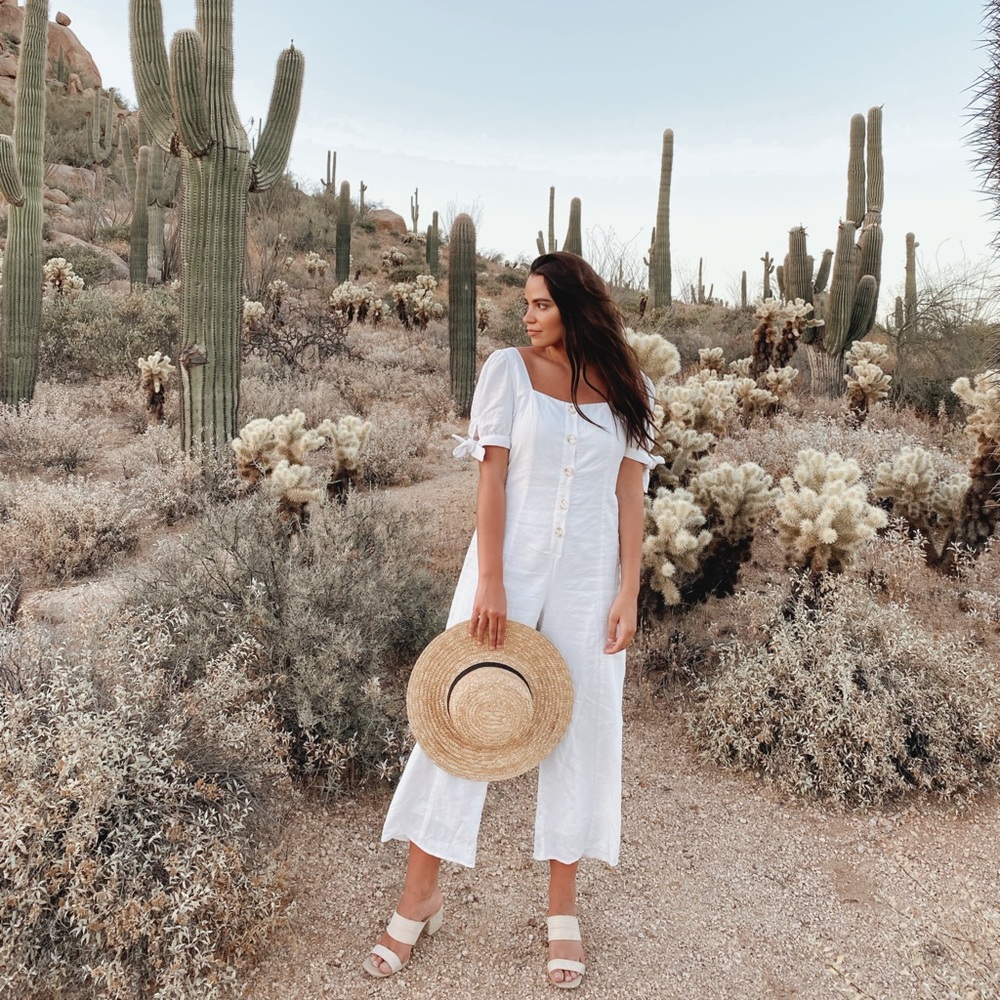 White button up playsuit from Charlie Holiday - Picture 4 of 5